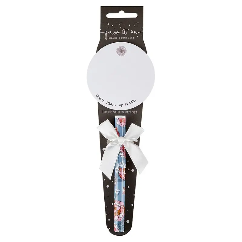 Pen with notepad Gods plan my faith