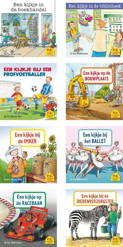 Display Pixi-serie 13. Beroepen 8 x 8 ex.