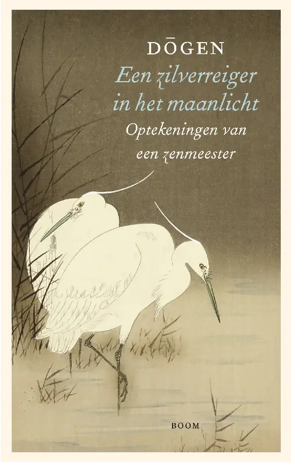 Een zilverreiger in het maanlicht